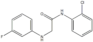 N-(2-chlorophenyl)-2-[(3-fluorophenyl)amino]acetamide Struktur