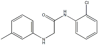 N-(2-chlorophenyl)-2-[(3-methylphenyl)amino]acetamide Struktur