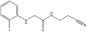 N-(2-cyanoethyl)-2-[(2-iodophenyl)amino]acetamide Struktur