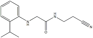 N-(2-cyanoethyl)-2-{[2-(propan-2-yl)phenyl]amino}acetamide Struktur