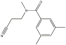 N-(2-cyanoethyl)-N,3,5-trimethylbenzamide Struktur