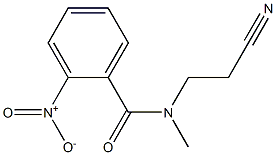 N-(2-cyanoethyl)-N-methyl-2-nitrobenzamide Struktur