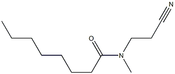 N-(2-cyanoethyl)-N-methyloctanamide Struktur