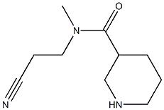 N-(2-cyanoethyl)-N-methylpiperidine-3-carboxamide Struktur