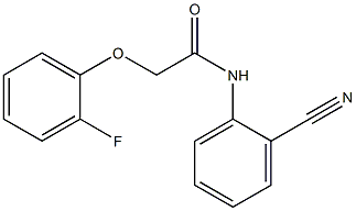 N-(2-cyanophenyl)-2-(2-fluorophenoxy)acetamide Struktur