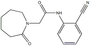 N-(2-cyanophenyl)-2-(2-oxoazepan-1-yl)acetamide Struktur