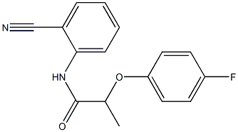 N-(2-cyanophenyl)-2-(4-fluorophenoxy)propanamide Struktur