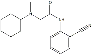 N-(2-cyanophenyl)-2-[cyclohexyl(methyl)amino]acetamide Struktur