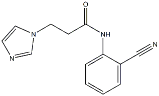 N-(2-cyanophenyl)-3-(1H-imidazol-1-yl)propanamide Struktur