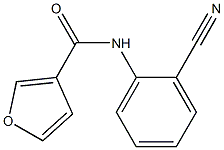 N-(2-cyanophenyl)-3-furamide Struktur