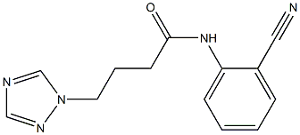 N-(2-cyanophenyl)-4-(1H-1,2,4-triazol-1-yl)butanamide Struktur