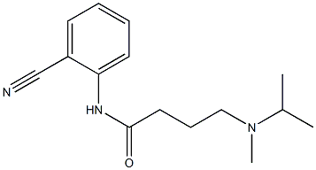 N-(2-cyanophenyl)-4-[methyl(propan-2-yl)amino]butanamide Struktur