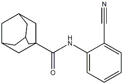 N-(2-cyanophenyl)adamantane-1-carboxamide Struktur