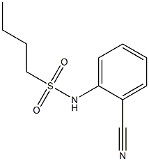 N-(2-cyanophenyl)butane-1-sulfonamide Struktur