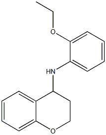 N-(2-ethoxyphenyl)-3,4-dihydro-2H-1-benzopyran-4-amine Struktur