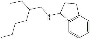 N-(2-ethylhexyl)-2,3-dihydro-1H-inden-1-amine Struktur