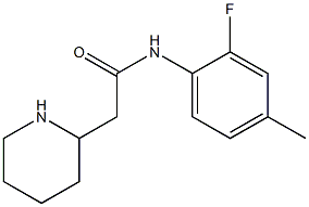 N-(2-fluoro-4-methylphenyl)-2-(piperidin-2-yl)acetamide Struktur