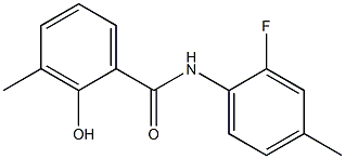 N-(2-fluoro-4-methylphenyl)-2-hydroxy-3-methylbenzamide Struktur