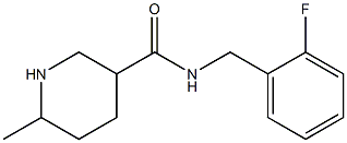 N-(2-fluorobenzyl)-6-methylpiperidine-3-carboxamide Struktur