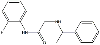 N-(2-fluorophenyl)-2-[(1-phenylethyl)amino]acetamide Struktur