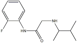 N-(2-fluorophenyl)-2-[(3-methylbutan-2-yl)amino]acetamide Struktur