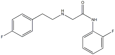 N-(2-fluorophenyl)-2-{[2-(4-fluorophenyl)ethyl]amino}acetamide Struktur