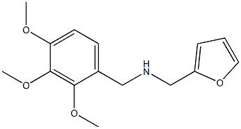 N-(2-furylmethyl)-N-(2,3,4-trimethoxybenzyl)amine Struktur