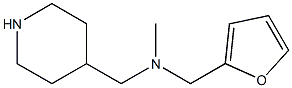 N-(2-furylmethyl)-N-methyl-N-(piperidin-4-ylmethyl)amine Struktur