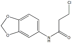 N-(2H-1,3-benzodioxol-5-yl)-3-chloropropanamide Struktur