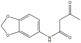 N-(2H-1,3-benzodioxol-5-yl)-3-oxobutanamide Struktur