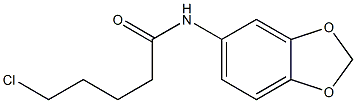 N-(2H-1,3-benzodioxol-5-yl)-5-chloropentanamide Struktur