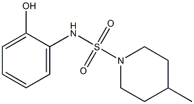 N-(2-hydroxyphenyl)-4-methylpiperidine-1-sulfonamide Struktur