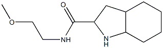 N-(2-methoxyethyl)octahydro-1H-indole-2-carboxamide Struktur