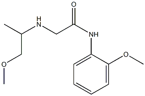 N-(2-methoxyphenyl)-2-[(1-methoxypropan-2-yl)amino]acetamide Struktur