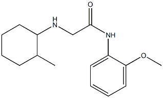 N-(2-methoxyphenyl)-2-[(2-methylcyclohexyl)amino]acetamide Struktur