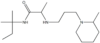 N-(2-methylbutan-2-yl)-2-{[3-(2-methylpiperidin-1-yl)propyl]amino}propanamide Struktur