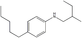 N-(2-methylbutyl)-4-pentylaniline Struktur