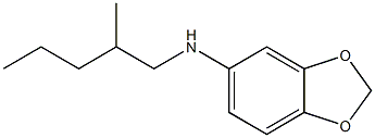 N-(2-methylpentyl)-2H-1,3-benzodioxol-5-amine Struktur