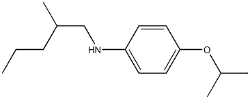 N-(2-methylpentyl)-4-(propan-2-yloxy)aniline Struktur