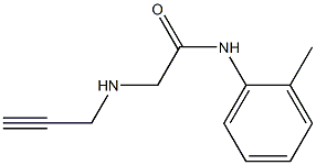 N-(2-methylphenyl)-2-(prop-2-yn-1-ylamino)acetamide Struktur