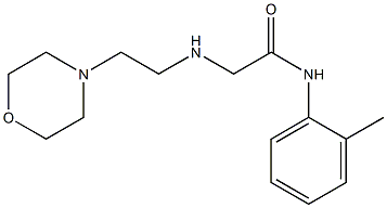 N-(2-methylphenyl)-2-{[2-(morpholin-4-yl)ethyl]amino}acetamide Struktur