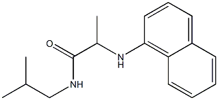 N-(2-methylpropyl)-2-(naphthalen-1-ylamino)propanamide Struktur