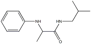 N-(2-methylpropyl)-2-(phenylamino)propanamide Struktur