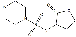 N-(2-oxooxolan-3-yl)piperazine-1-sulfonamide Struktur