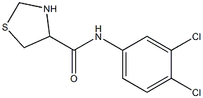 N-(3,4-dichlorophenyl)-1,3-thiazolidine-4-carboxamide Struktur