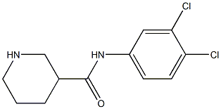 N-(3,4-dichlorophenyl)piperidine-3-carboxamide Struktur