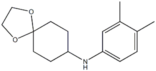 N-(3,4-dimethylphenyl)-1,4-dioxaspiro[4.5]decan-8-amine Struktur