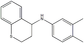 N-(3,4-dimethylphenyl)-3,4-dihydro-2H-1-benzothiopyran-4-amine Struktur