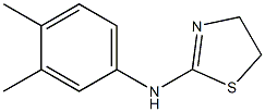 N-(3,4-dimethylphenyl)-4,5-dihydro-1,3-thiazol-2-amine Struktur