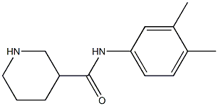 N-(3,4-dimethylphenyl)piperidine-3-carboxamide Struktur